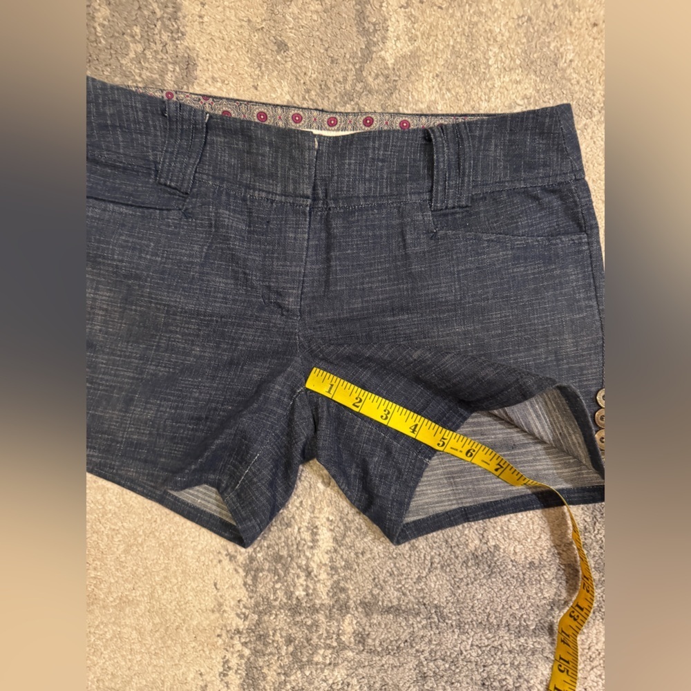 Candie's Dark Denim Blue Shorts - Picture 5 of 6